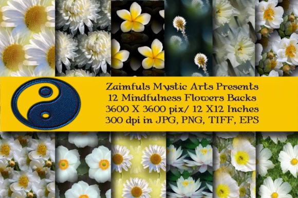 Download 12 Mindfulness Flowers Backs - Flowers Collection