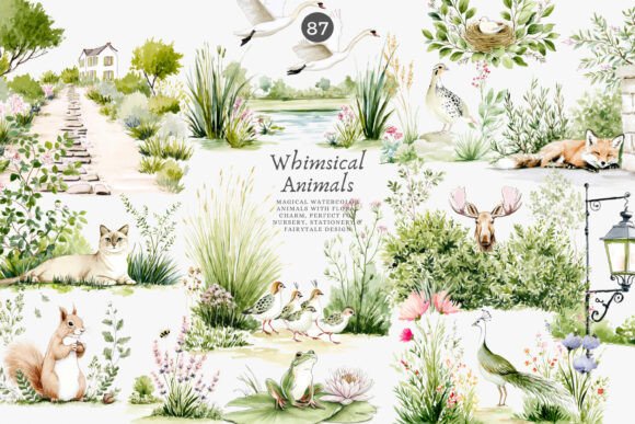 Download Whimsical Animals Nursery Decor Clipart - Whimsical Collection