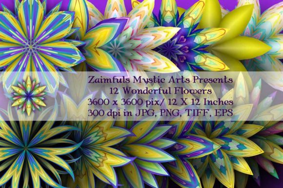 Download 12 Wonderful Brilliant 3D Flowers - Flowers Collection