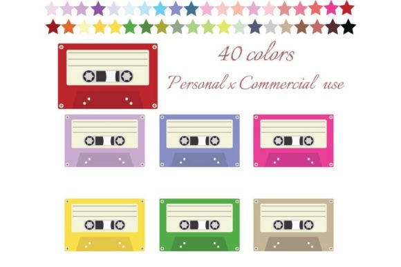 Download Retro Cassette Tape Clipart - Retro cassette Collection