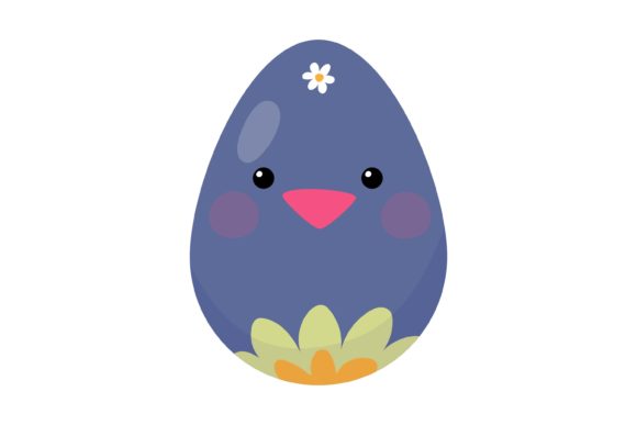 Download Easter Eggs with Cute Flowers Chick - Flowers Collection