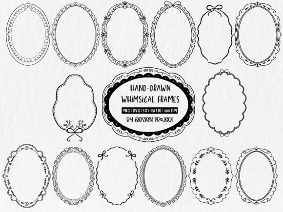 Download Hand Drawn Whimsical Frames SVG - Whimsical Collection
