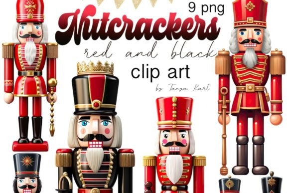 Download Christmas Red and Black Nutcracker PNG - Red and black Collection