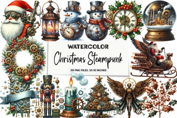 Download Christmas Steampunk Clipart - Steampunk Collection