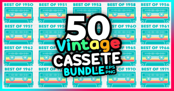 Download Vintage Retro Cassette Tape Bundle - Retro cassette Collection