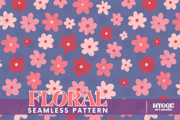 Download Retro Flowers Seamless Pattern Paper PNG - Flowers Collection