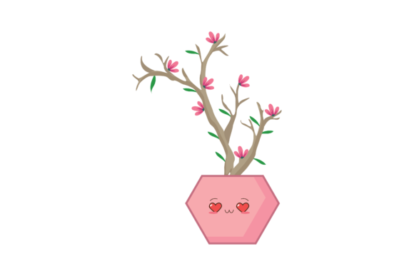 Download Spring Kawaii Cute Flowers in a Pot - Flowers Collection